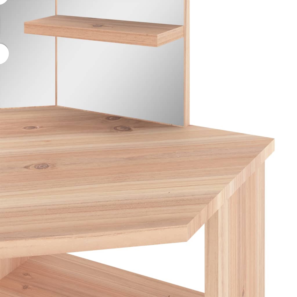 Hoekkaptafel met LED 111x54x141,5 cm eikenkleurig is nu te koop bij PeponiXL, paradijselijk wonen!