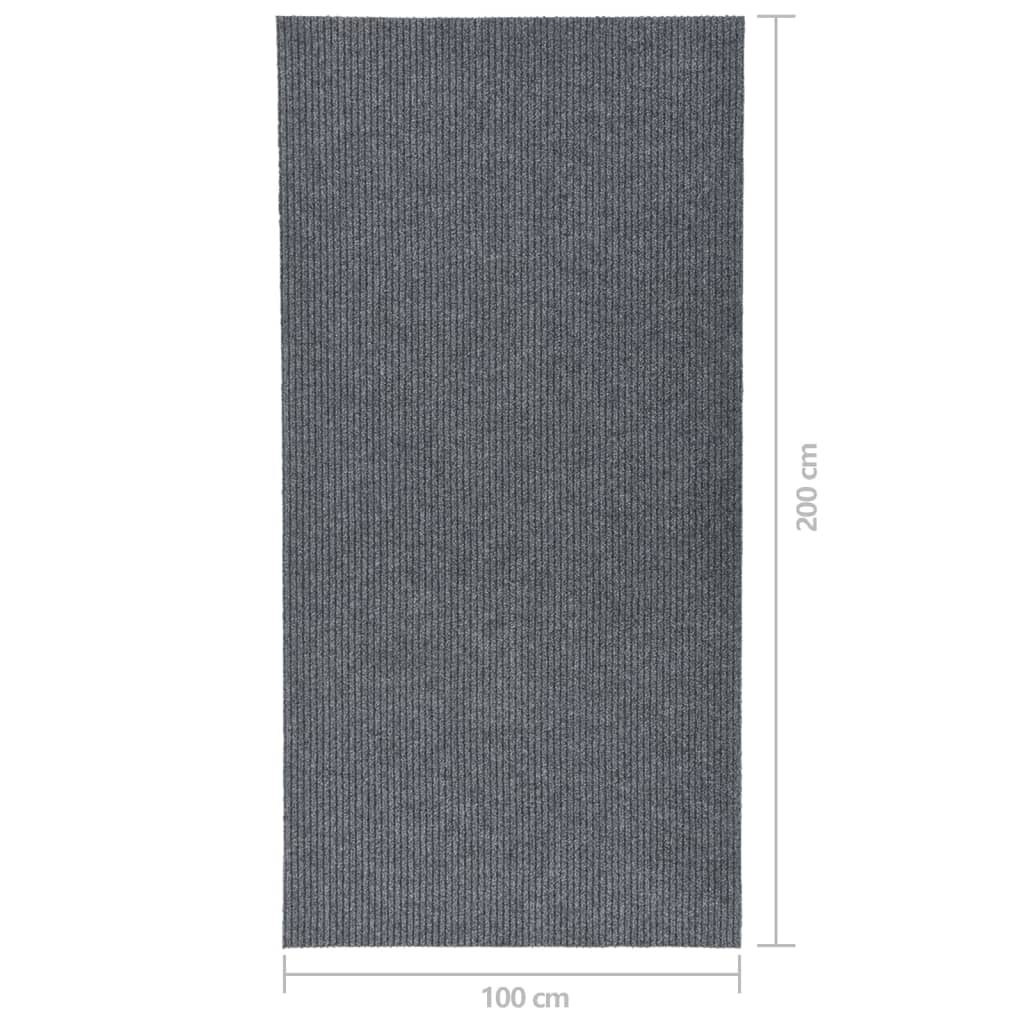 Droogloopmat 100x200 cm grijs is nu te koop bij PeponiXL, paradijselijk wonen!