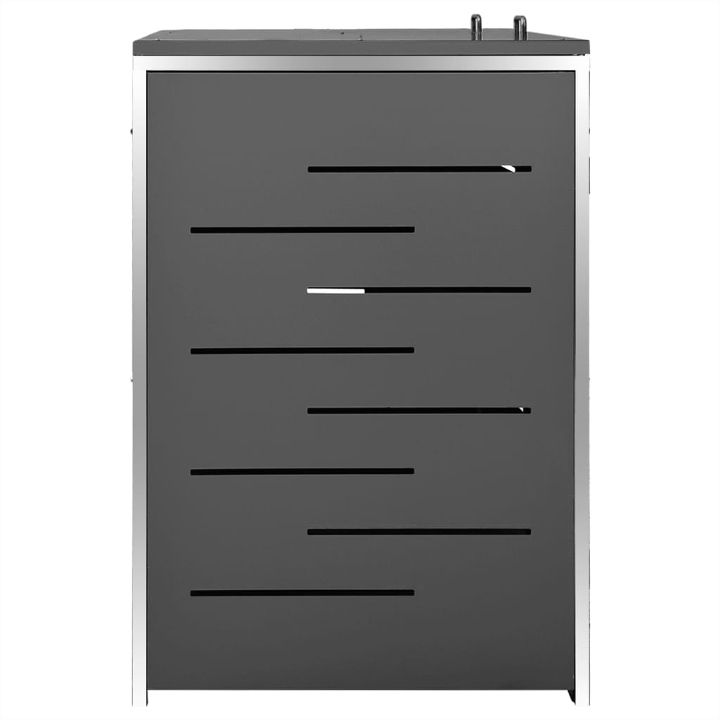Containerberging dubbel 138x77,5x112,5 cm roestvrij staal is nu te koop bij PeponiXL, paradijselijk wonen!