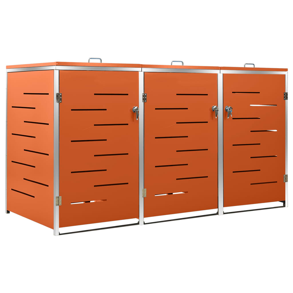 Containerberging driedubbel 207x77,5x112,5 cm roestvrij staal is nu te koop bij PeponiXL, paradijselijk wonen!