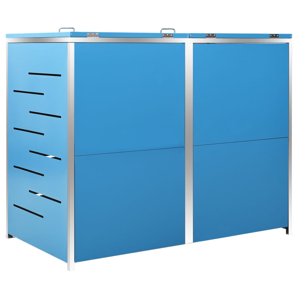 Containerberging dubbel 138x77,5x112,5 cm roestvrij staal is nu te koop bij PeponiXL, paradijselijk wonen!
