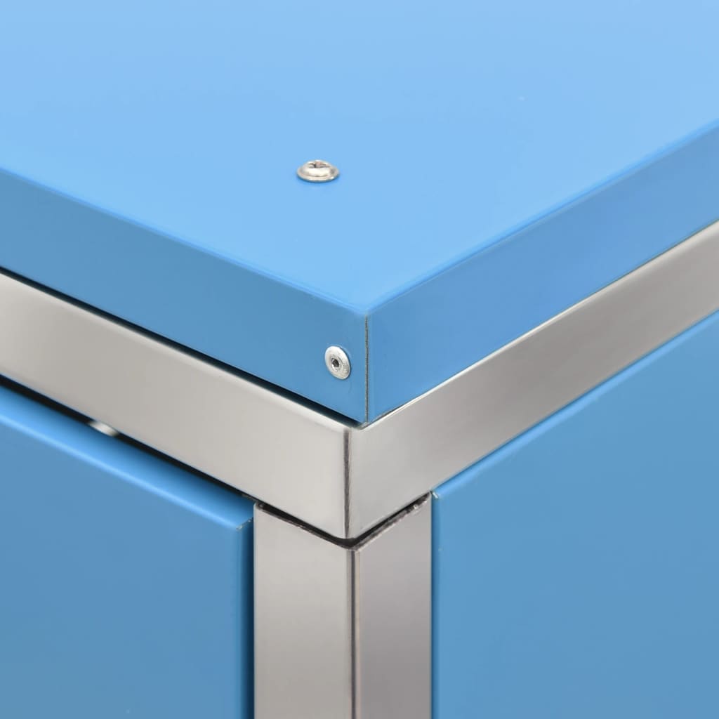 Containerberging dubbel 138x77,5x112,5 cm roestvrij staal is nu te koop bij PeponiXL, paradijselijk wonen!