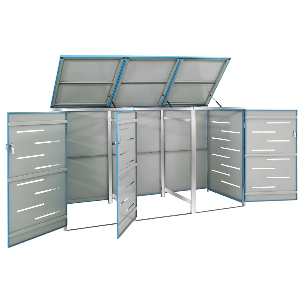 Containerberging driedubbel 207x77,5x112,5 cm roestvrij staal is nu te koop bij PeponiXL, paradijselijk wonen!