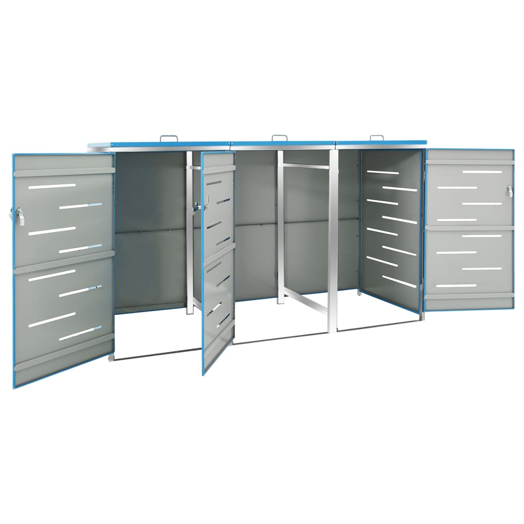 Containerberging driedubbel 207x77,5x112,5 cm roestvrij staal is nu te koop bij PeponiXL, paradijselijk wonen!