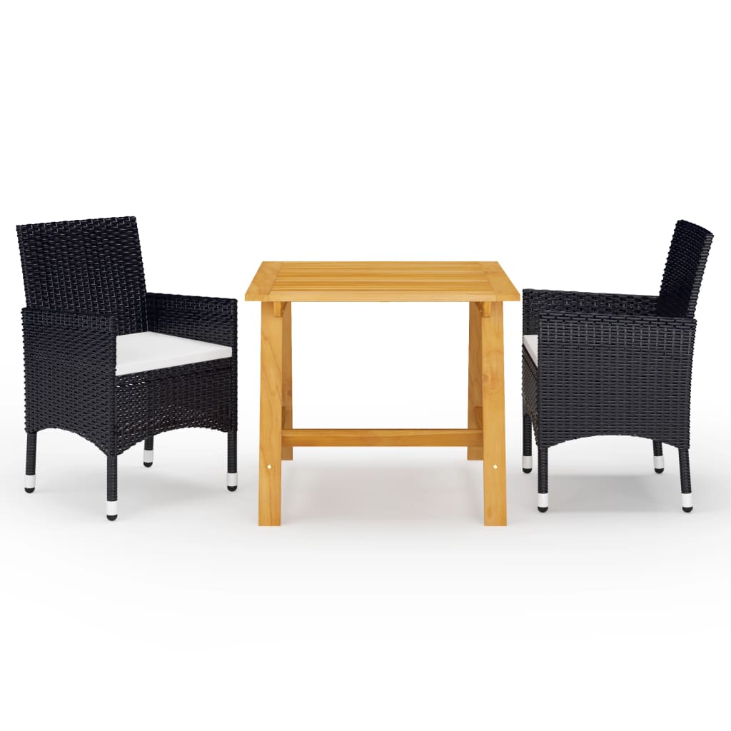 3-delige Tuinset zwart is nu te koop bij PeponiXL, paradijselijk wonen!