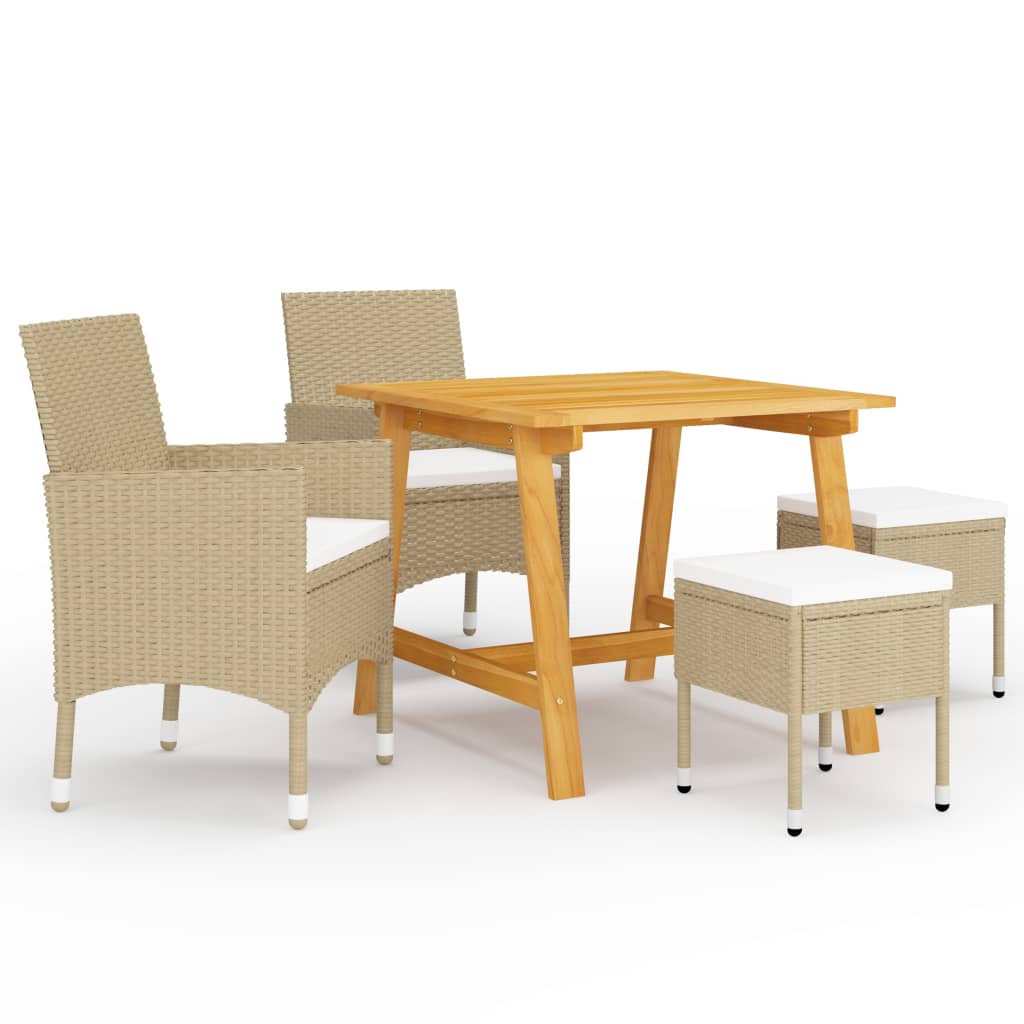 5-delige Tuinset beige is nu te koop bij PeponiXL, paradijselijk wonen!