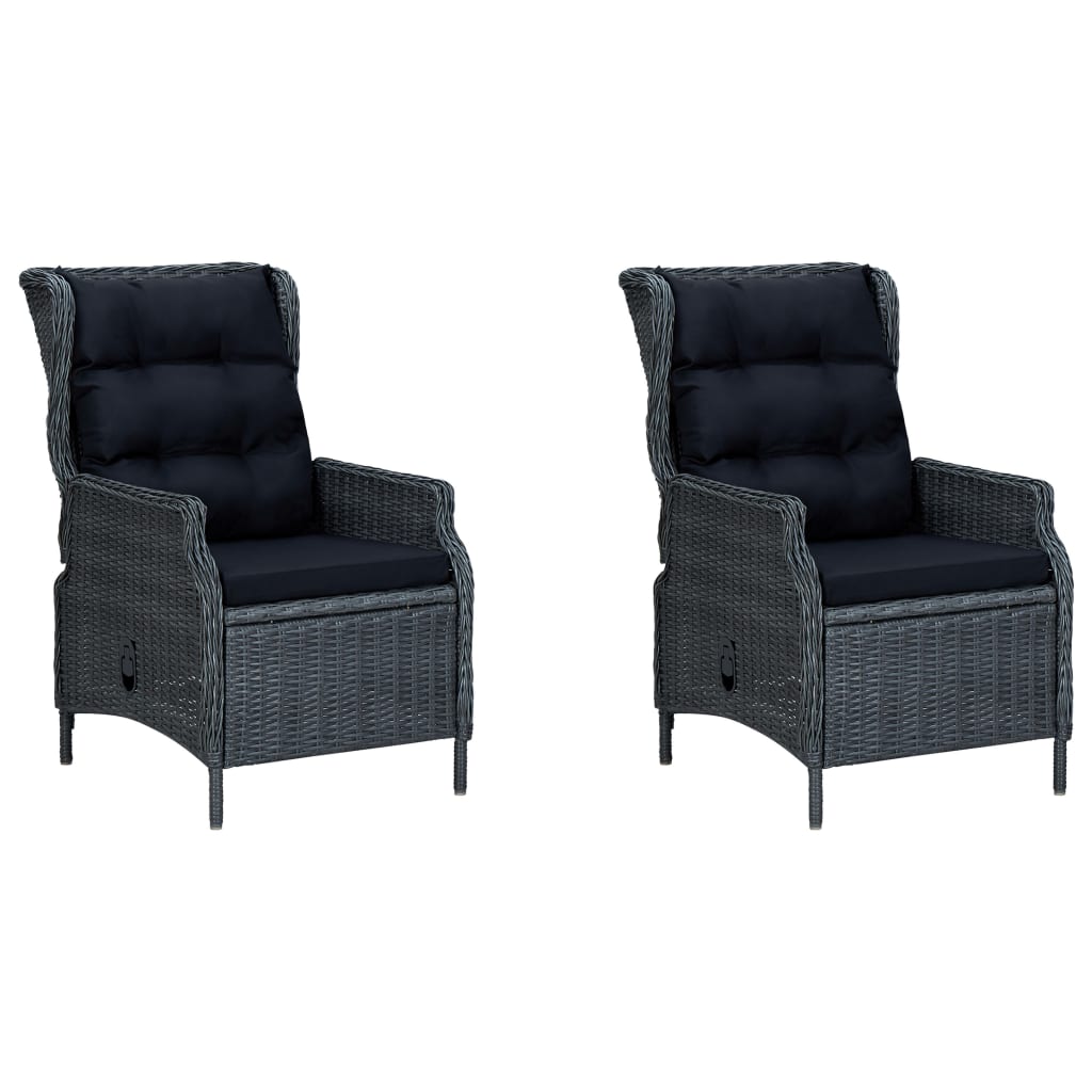 3-delige Tuinset donkergrijs is nu te koop bij PeponiXL, paradijselijk wonen!