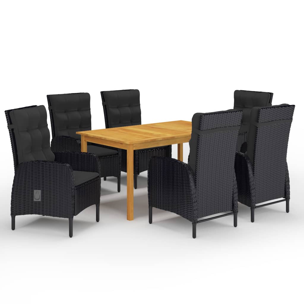 7-delige Tuinset zwart is nu te koop bij PeponiXL, paradijselijk wonen!