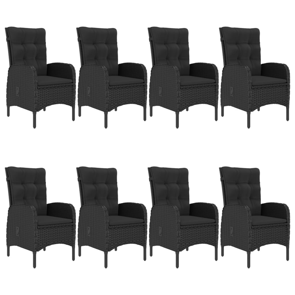 9-delige Tuinset zwart is nu te koop bij PeponiXL, paradijselijk wonen!