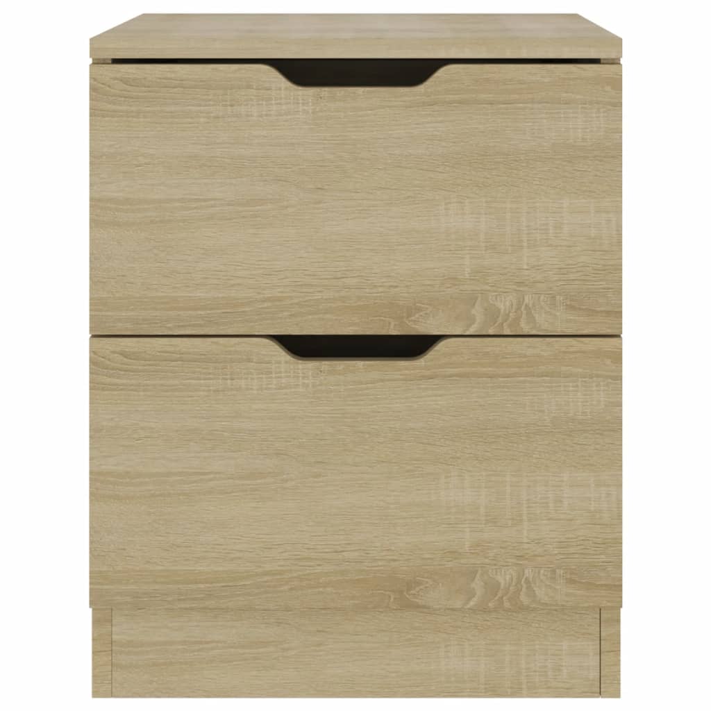 Nachtkastjes 2 st 40x40x50 cm bewerkt hout sonoma eikenkleurig is nu te koop bij PeponiXL, paradijselijk wonen!