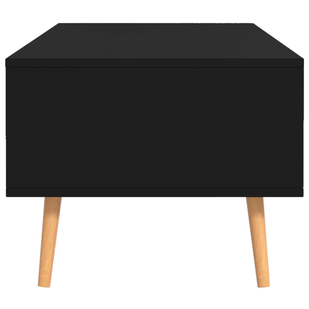 Salontafel 100x49,5x43 cm bewerkt hout zwart is nu te koop bij PeponiXL, paradijselijk wonen!