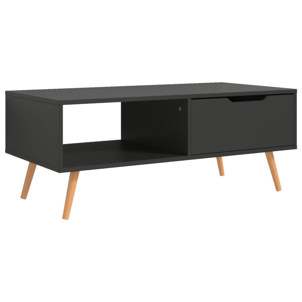 Salontafel 100x49,5x43 cm bewerkt hout grijs is nu te koop bij PeponiXL, paradijselijk wonen!