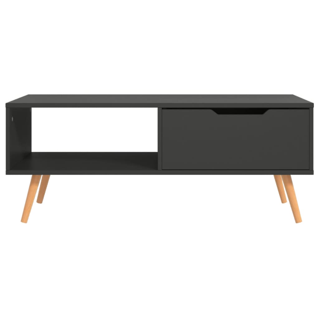 Salontafel 100x49,5x43 cm bewerkt hout grijs is nu te koop bij PeponiXL, paradijselijk wonen!