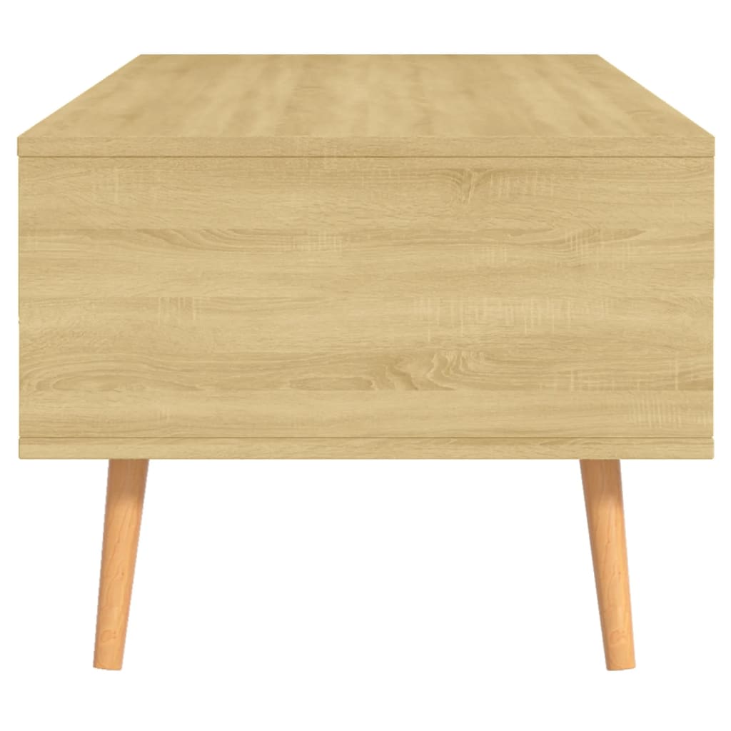 Salontafel 100x49,5x43 cm bewerkt hout sonoma eikenkleurig is nu te koop bij PeponiXL, paradijselijk wonen!