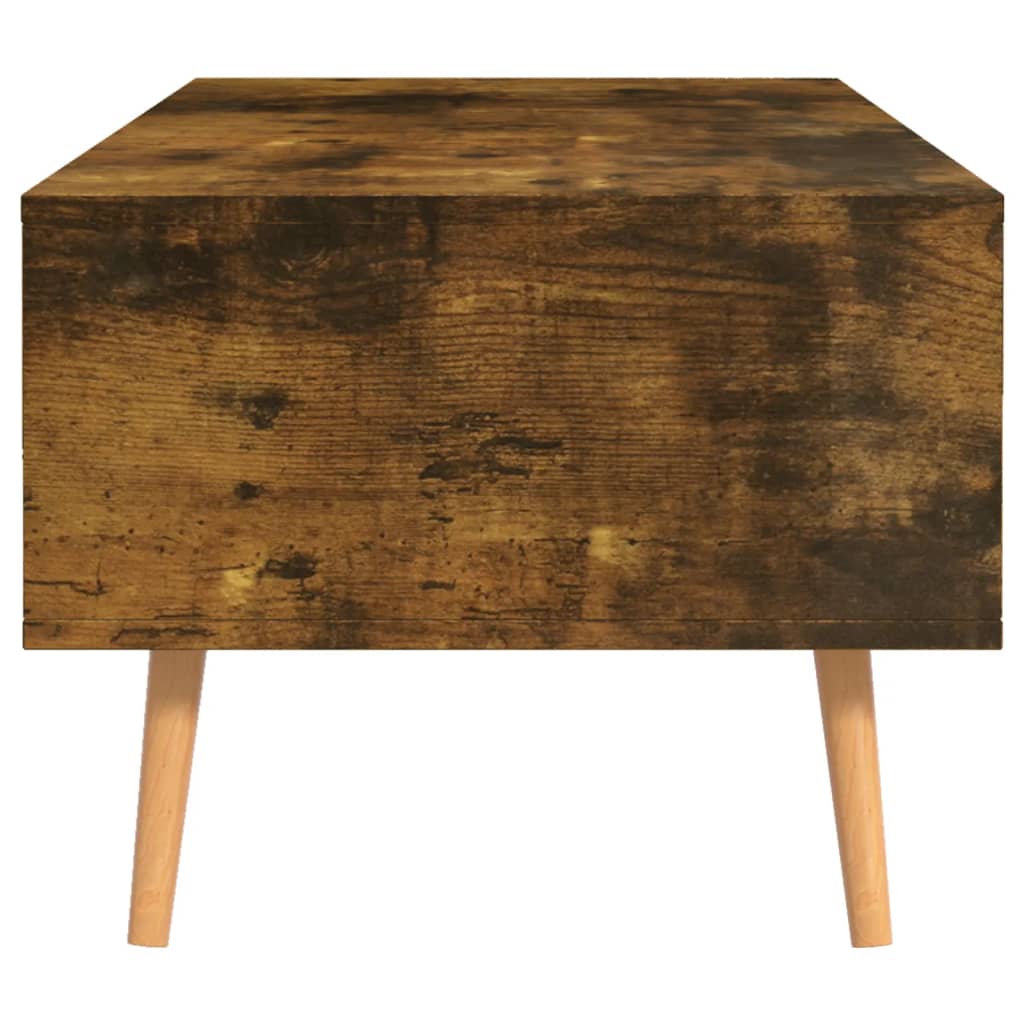 Salontafel 100x49,5x43 cm bewerkt hout gerookt eikenkleurig is nu te koop bij PeponiXL, paradijselijk wonen!
