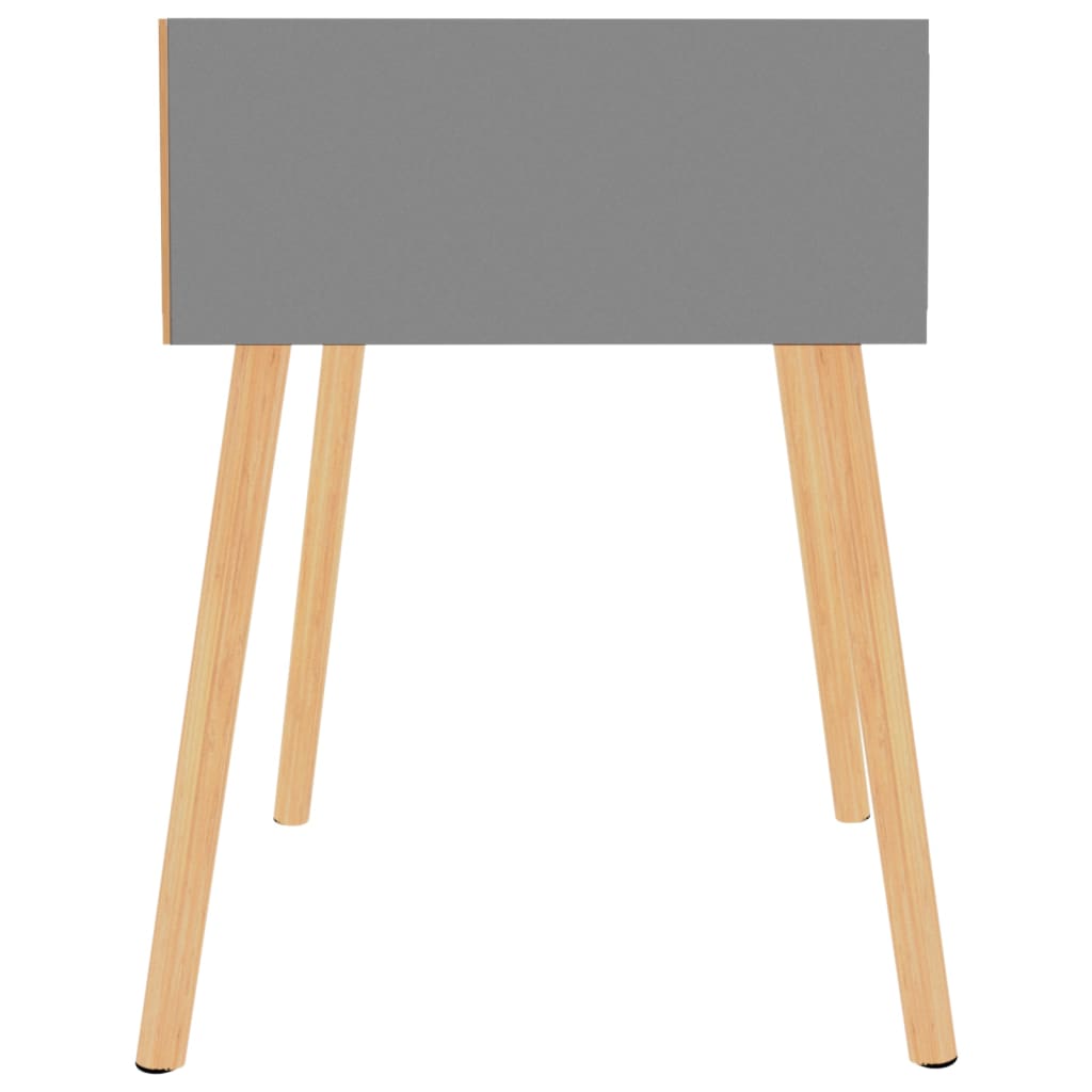 Nachtkastjes 2 st 40x40x56 cm bewerkt hout grijs is nu te koop bij PeponiXL, paradijselijk wonen!