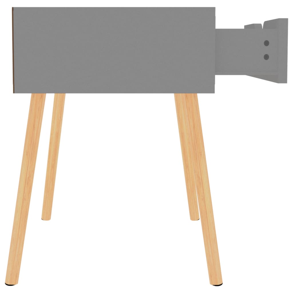Nachtkastjes 2 st 40x40x56 cm bewerkt hout grijs is nu te koop bij PeponiXL, paradijselijk wonen!