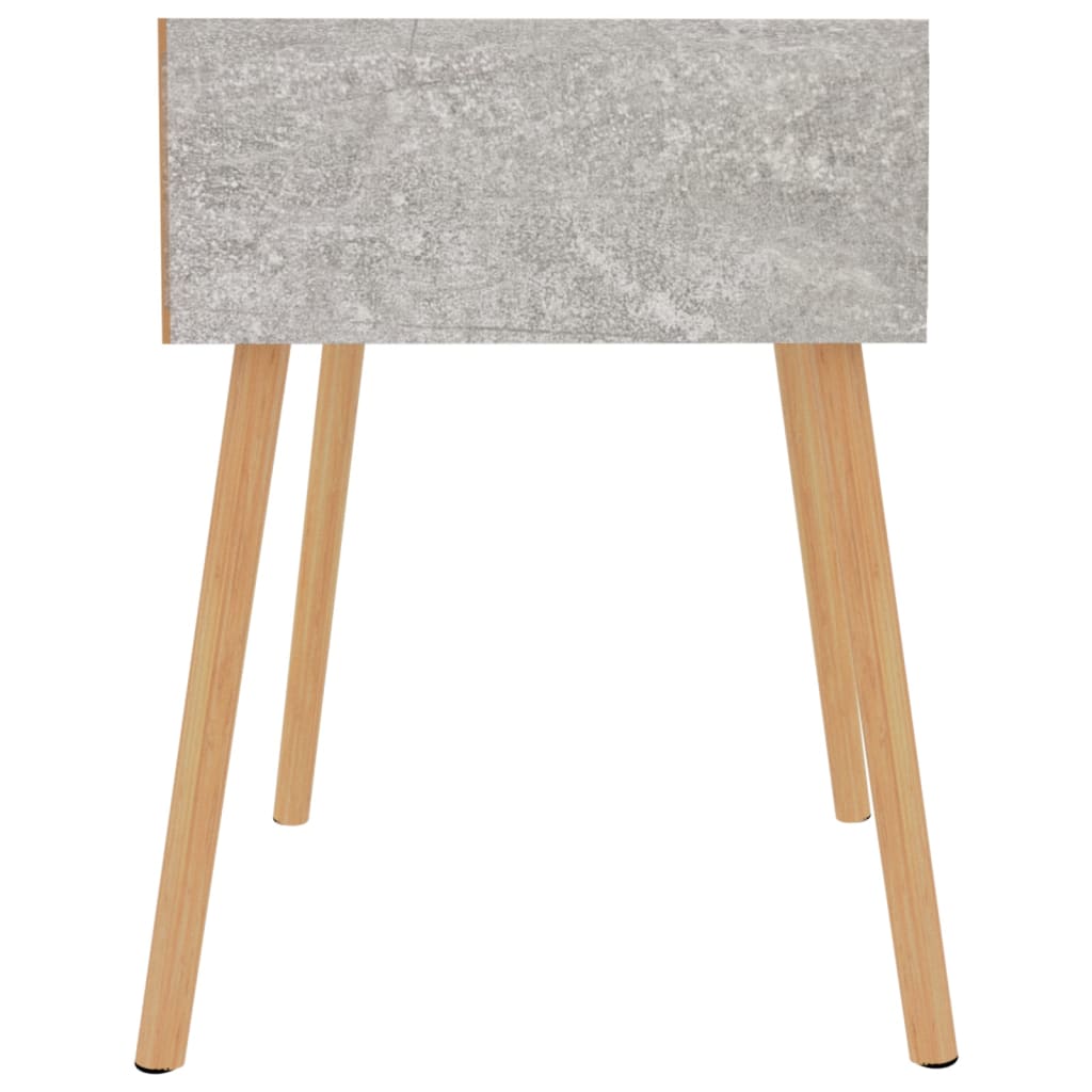 Nachtkastje 40x40x56 cm bewerkt hout betongrijs is nu te koop bij PeponiXL, paradijselijk wonen!