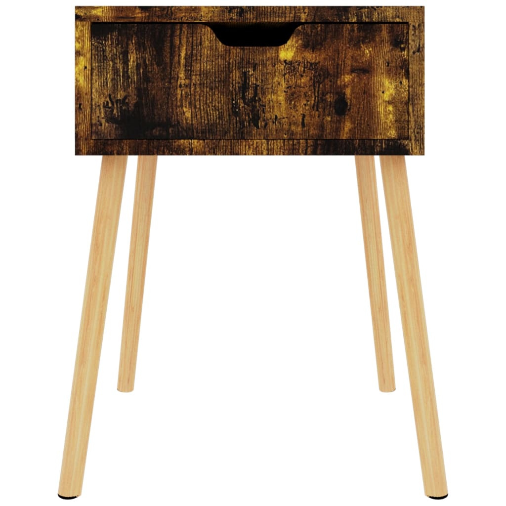 Nachtkastje 40x40x56 cm bewerkt hout gerookt eikenkleurig is nu te koop bij PeponiXL, paradijselijk wonen!