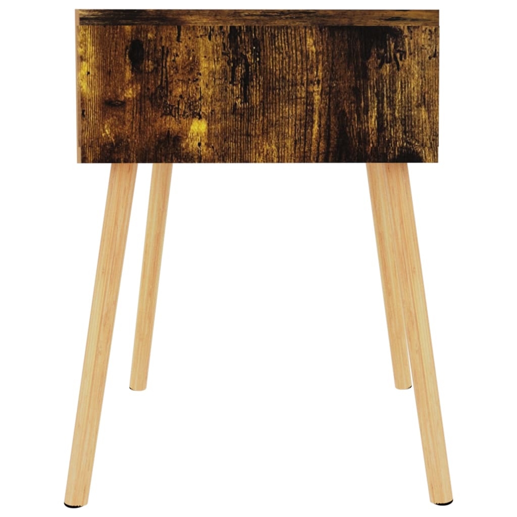 Nachtkastje 40x40x56 cm bewerkt hout gerookt eikenkleurig is nu te koop bij PeponiXL, paradijselijk wonen!
