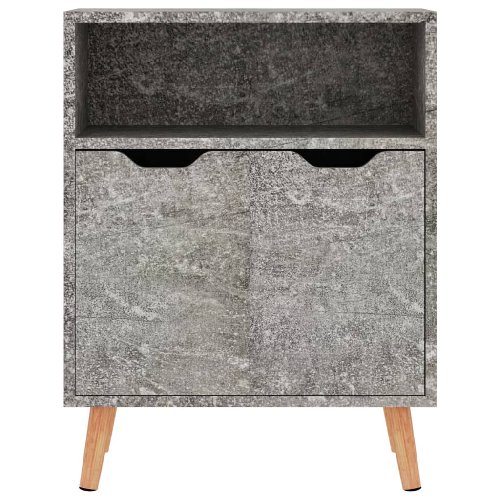 Dressoir 60x30x72 cm bewerkt hout betongrijs is nu te koop bij PeponiXL, paradijselijk wonen!