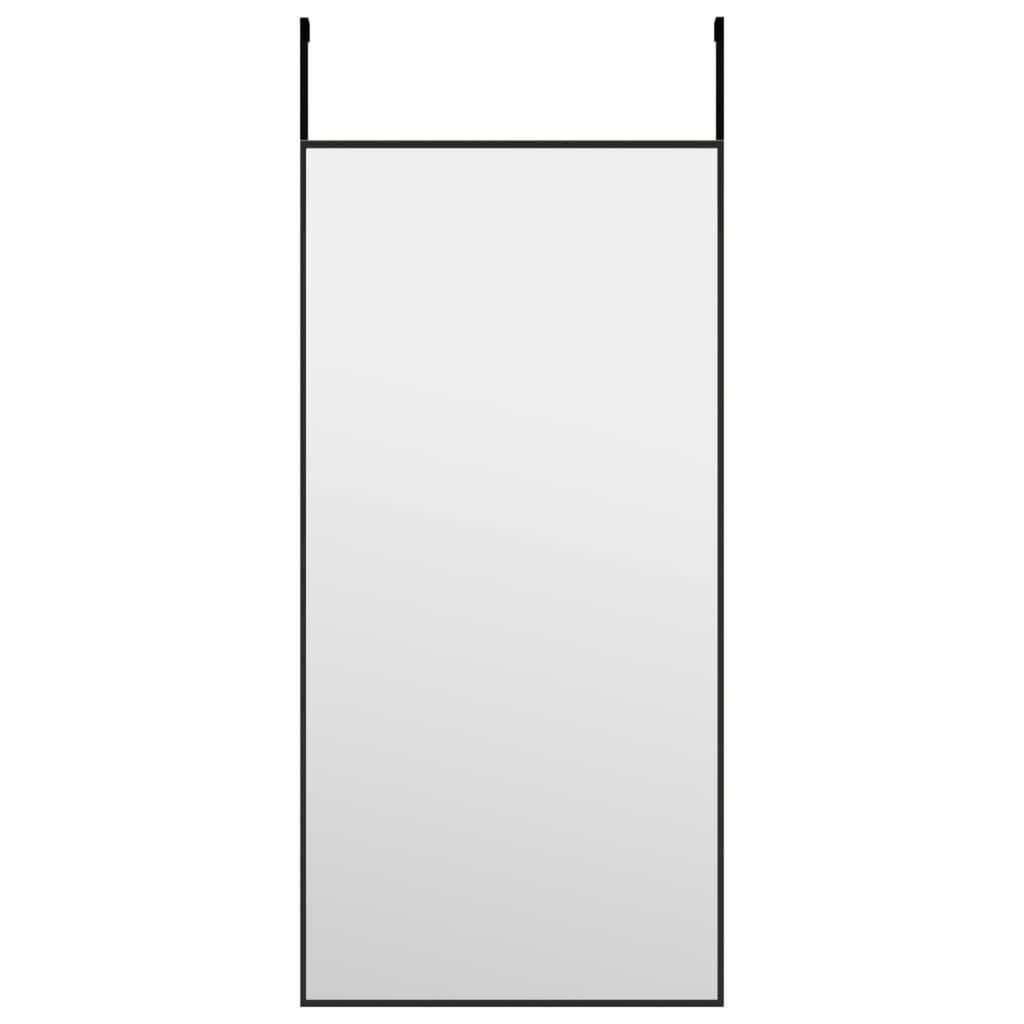 Deurspiegel 30x60 cm glas en aluminium zwart is nu te koop bij PeponiXL, paradijselijk wonen!