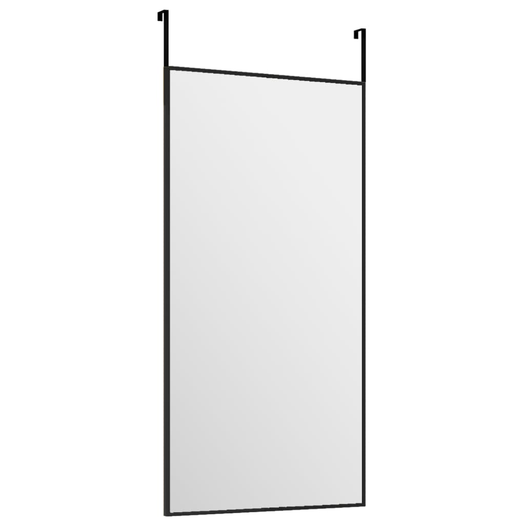 Deurspiegel 30x60 cm glas en aluminium zwart is nu te koop bij PeponiXL, paradijselijk wonen!
