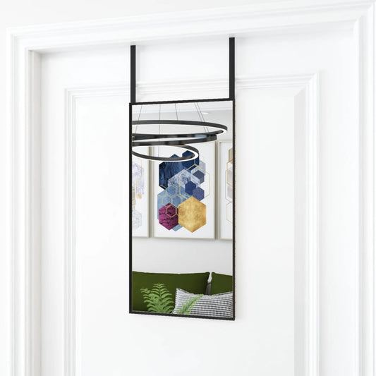 Deurspiegel 30x60 cm glas en aluminium zwart is nu te koop bij PeponiXL, paradijselijk wonen!