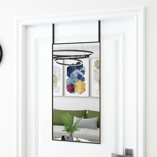 Deurspiegel 40x80 cm glas en aluminium zwart is nu te koop bij PeponiXL, paradijselijk wonen!