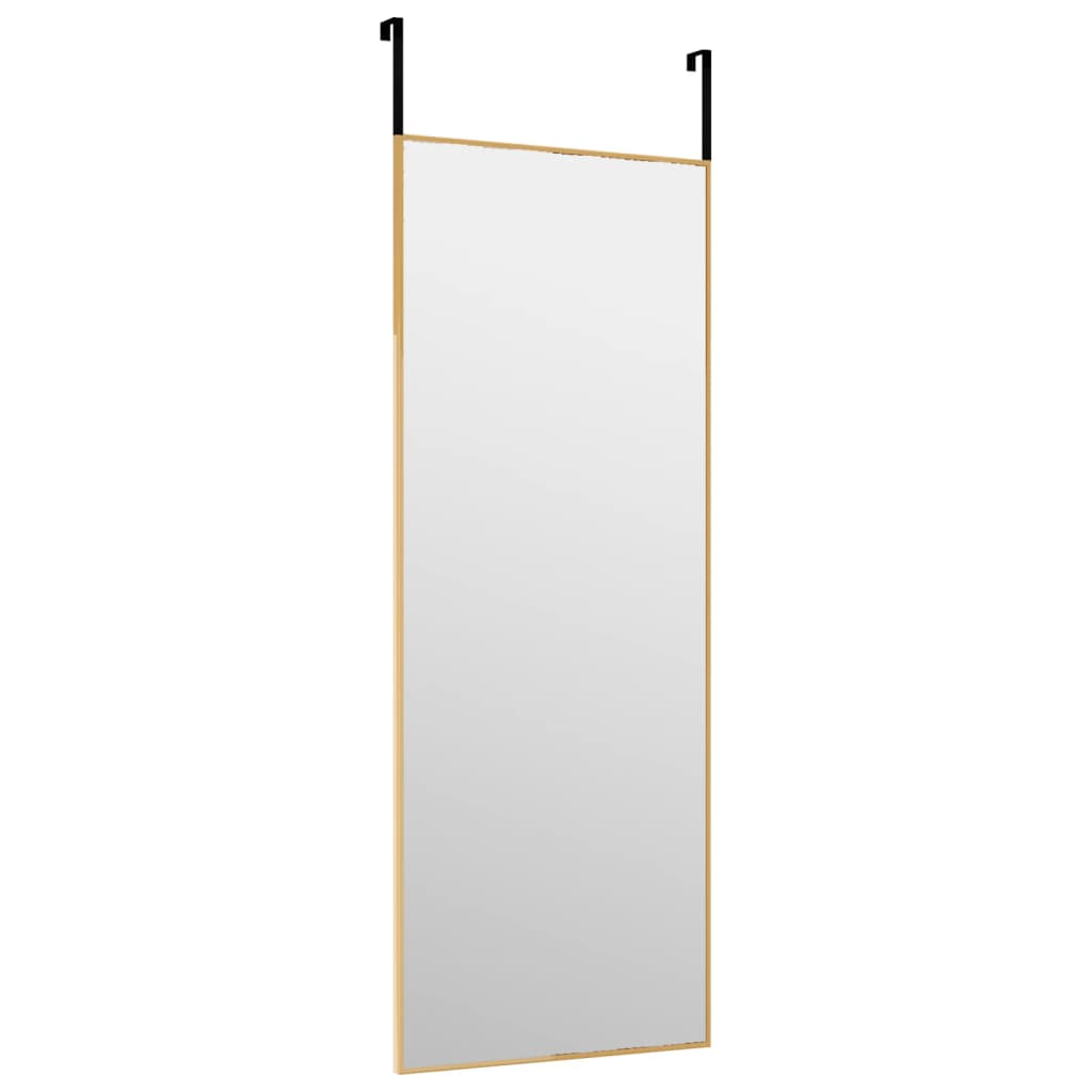 Deurspiegel 30x80 cm glas en aluminium goudkleurig is nu te koop bij PeponiXL, paradijselijk wonen!