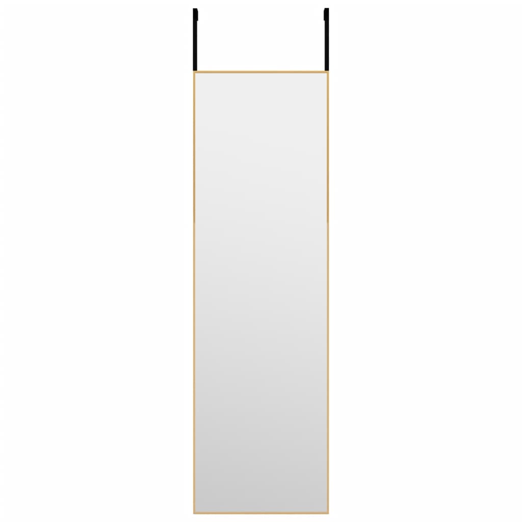 Deurspiegel 30x100 cm glas en aluminium goudkleurig is nu te koop bij PeponiXL, paradijselijk wonen!