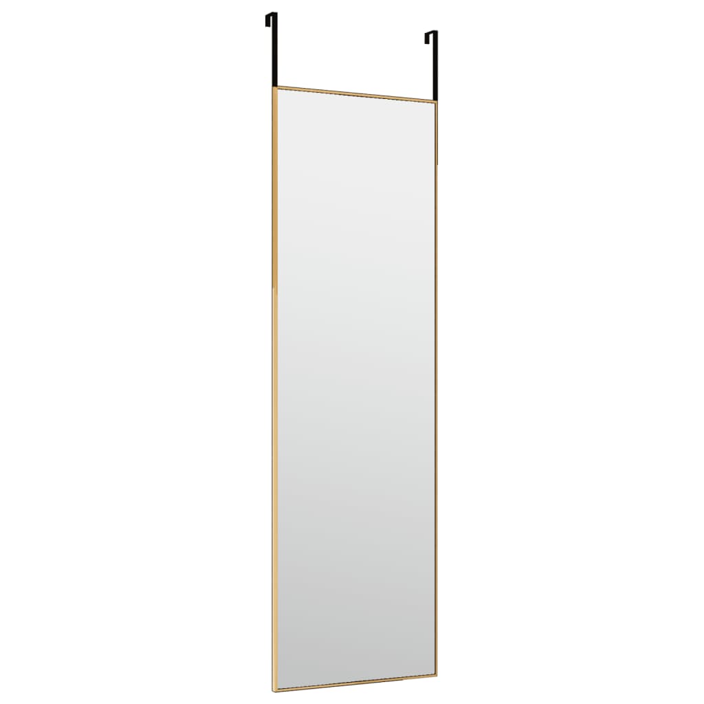 Deurspiegel 30x100 cm glas en aluminium goudkleurig is nu te koop bij PeponiXL, paradijselijk wonen!