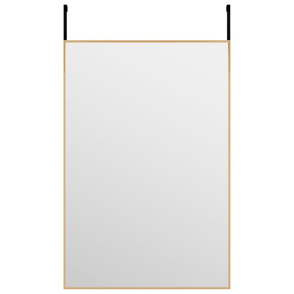 Deurspiegel 40x60 cm glas en aluminium goudkleurig is nu te koop bij PeponiXL, paradijselijk wonen!
