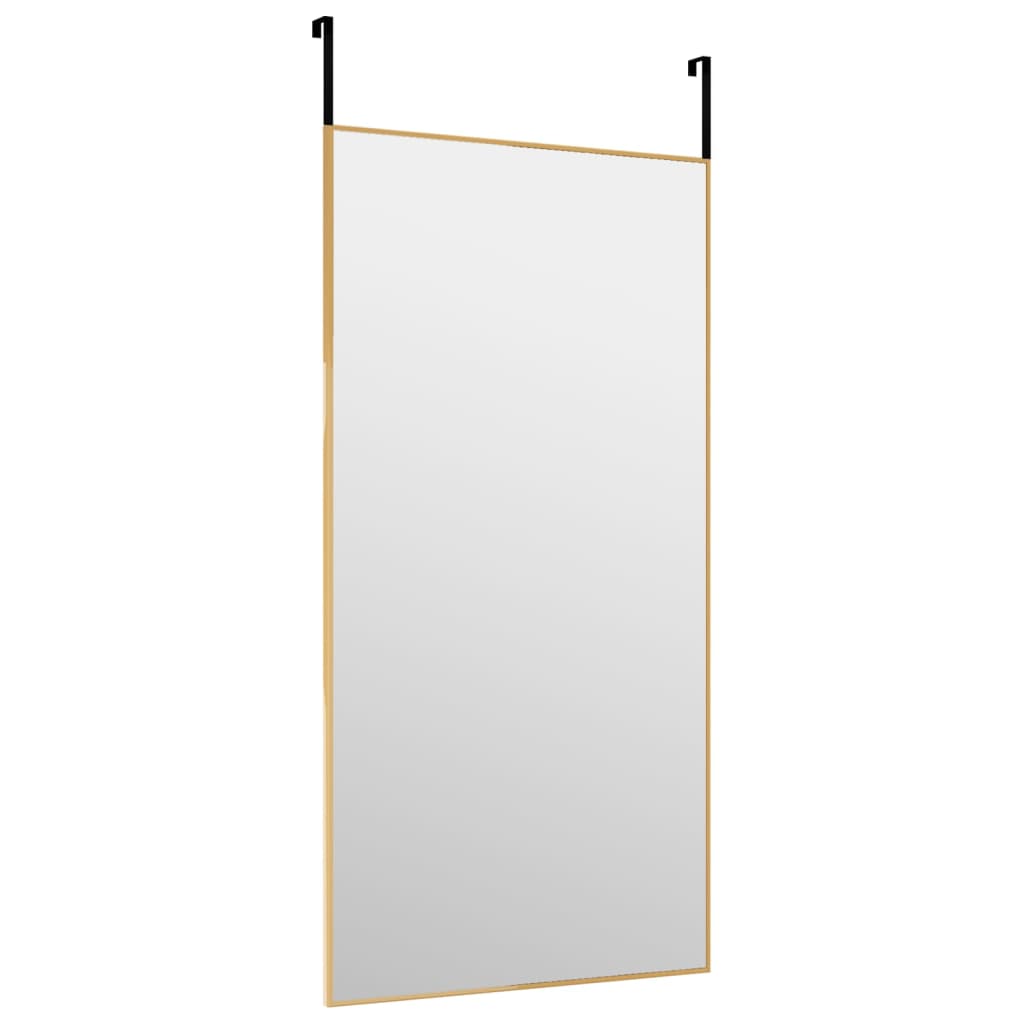 Deurspiegel 40x80 cm glas en aluminium goudkleurig is nu te koop bij PeponiXL, paradijselijk wonen!