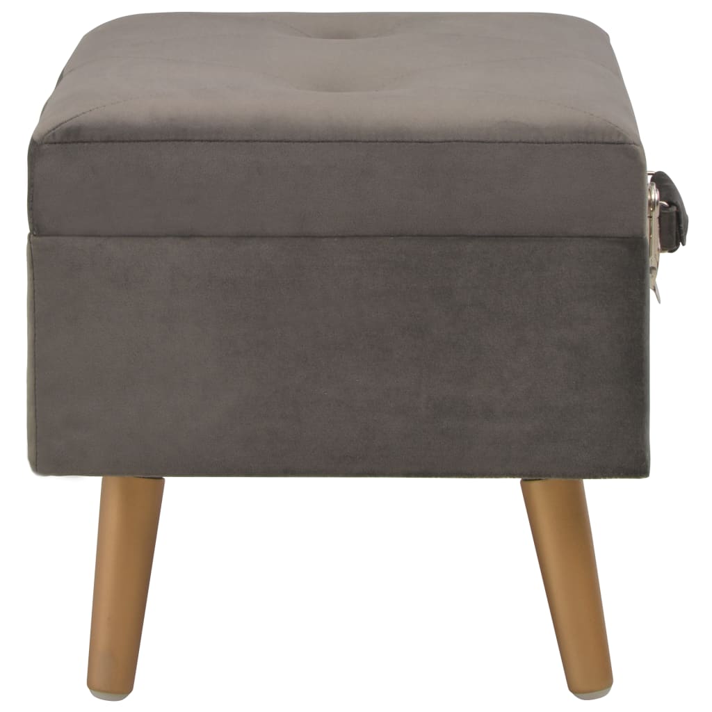 Opbergkruk 40 cm fluweel grijs is nu te koop bij PeponiXL, paradijselijk wonen!