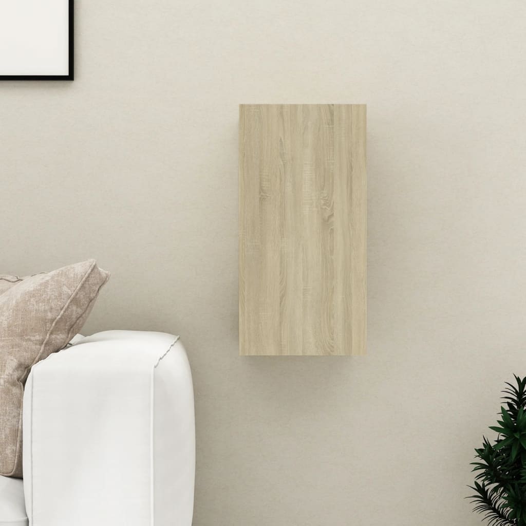 Tv-meubel 30,5x30x60 cm bewerkt hout sonoma eikenkleurig is nu te koop bij PeponiXL, paradijselijk wonen!