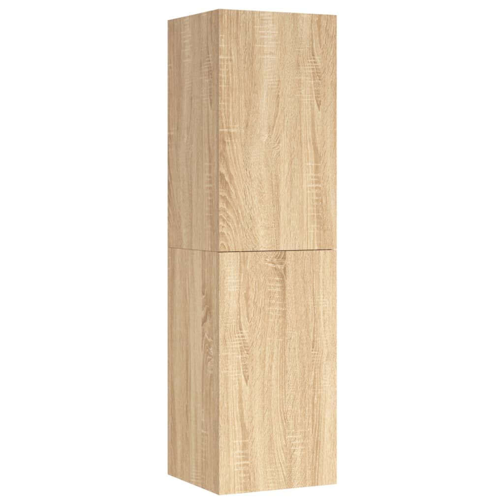 Tv-meubel 30,5x30x110 cm bewerkt hout sonoma eikenkleurig is nu te koop bij PeponiXL, paradijselijk wonen!