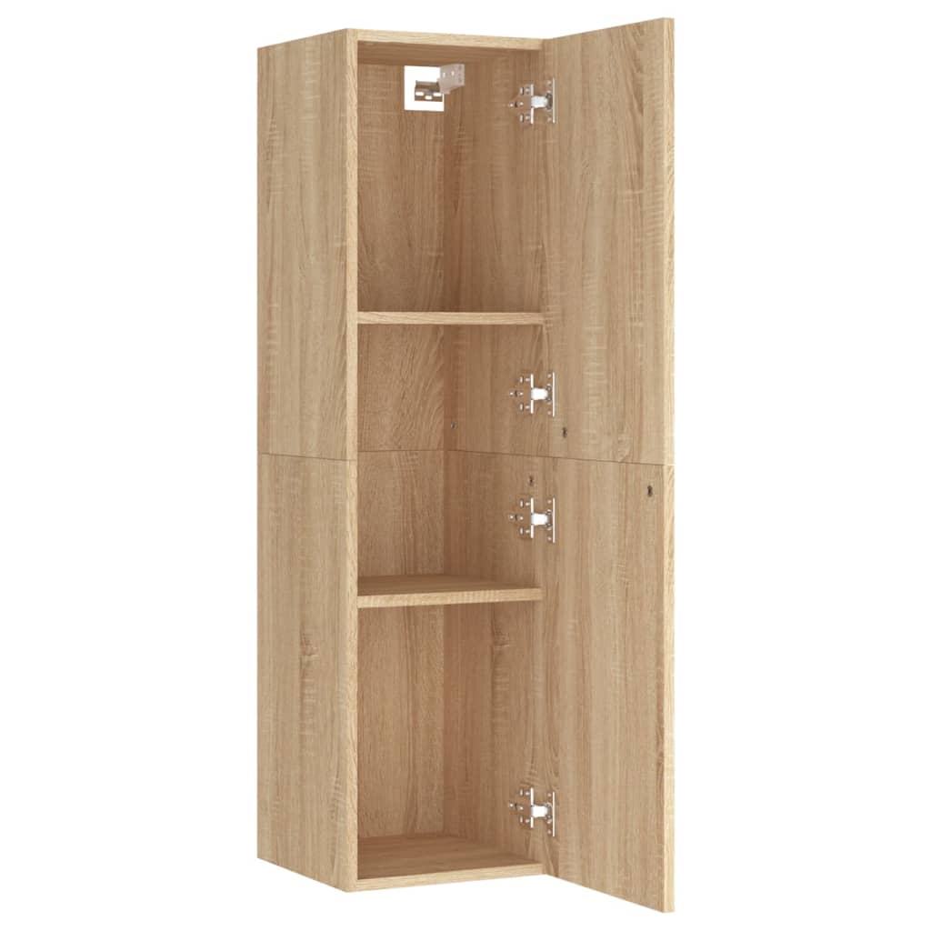 Tv-meubel 30,5x30x110 cm bewerkt hout sonoma eikenkleurig is nu te koop bij PeponiXL, paradijselijk wonen!