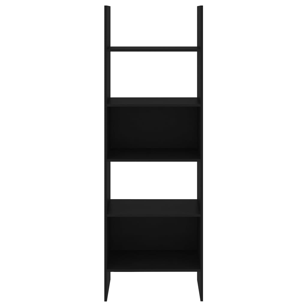 Boekenkast 60x35x180 cm bewerkt hout zwart is nu te koop bij PeponiXL, paradijselijk wonen!