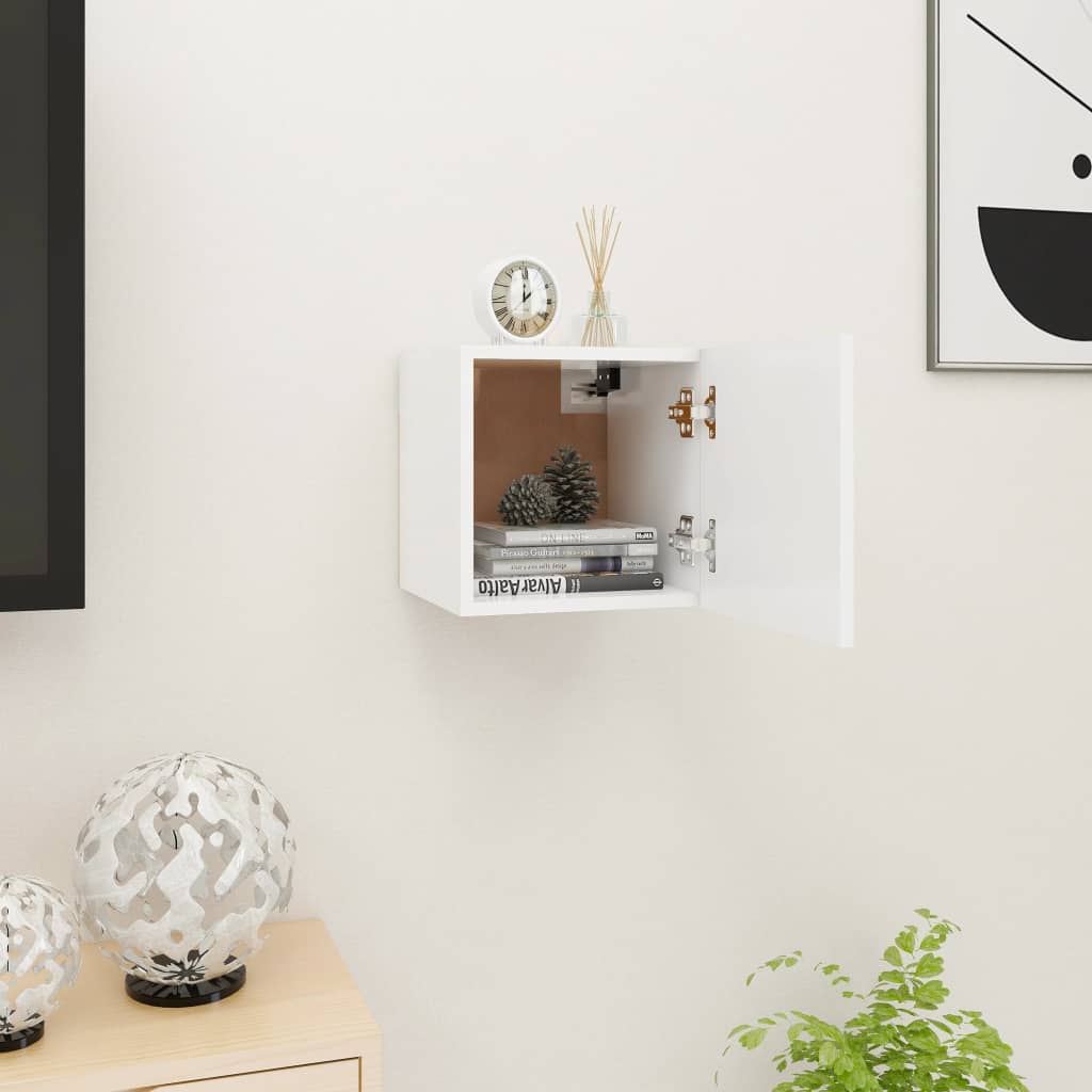 Tv-wandmeubel 30,5x30x30 cm wit is nu te koop bij PeponiXL, paradijselijk wonen!