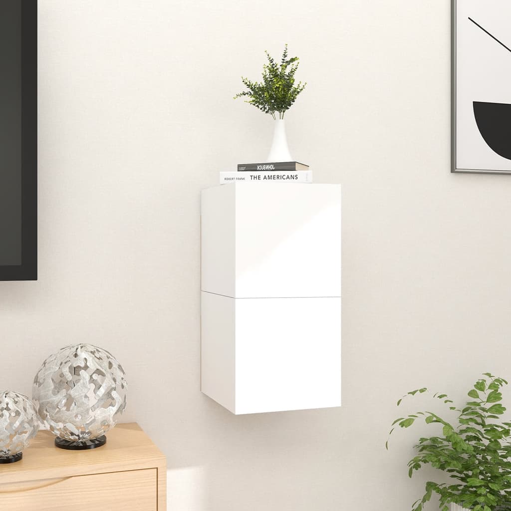 Tv-wandmeubelen 2 st 30,5x30x30 cm wit is nu te koop bij PeponiXL, paradijselijk wonen!