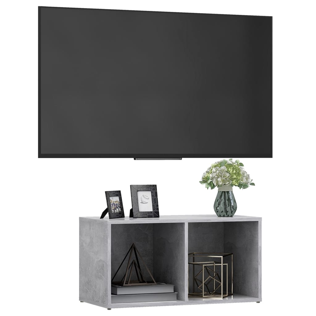 Tv-meubel 72x35x36,5 cm bewerkt hout betongrijs is nu te koop bij PeponiXL, paradijselijk wonen!
