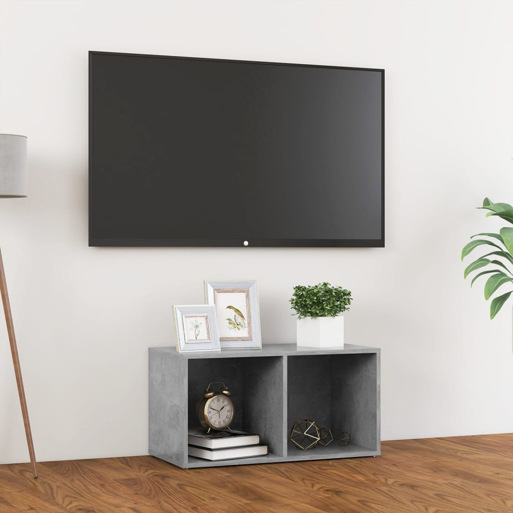 Tv-meubel 72x35x36,5 cm bewerkt hout betongrijs is nu te koop bij PeponiXL, paradijselijk wonen!