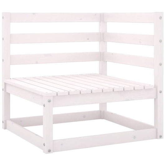 Tuinbank 2-zits met kussens massief grenenhout wit is nu te koop bij PeponiXL, paradijselijk wonen!