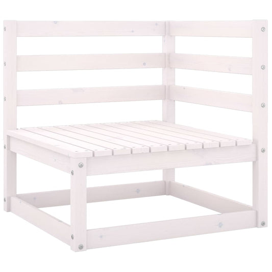 2-delige Loungeset met kussens massief grenenhout wit is nu te koop bij PeponiXL, paradijselijk wonen!