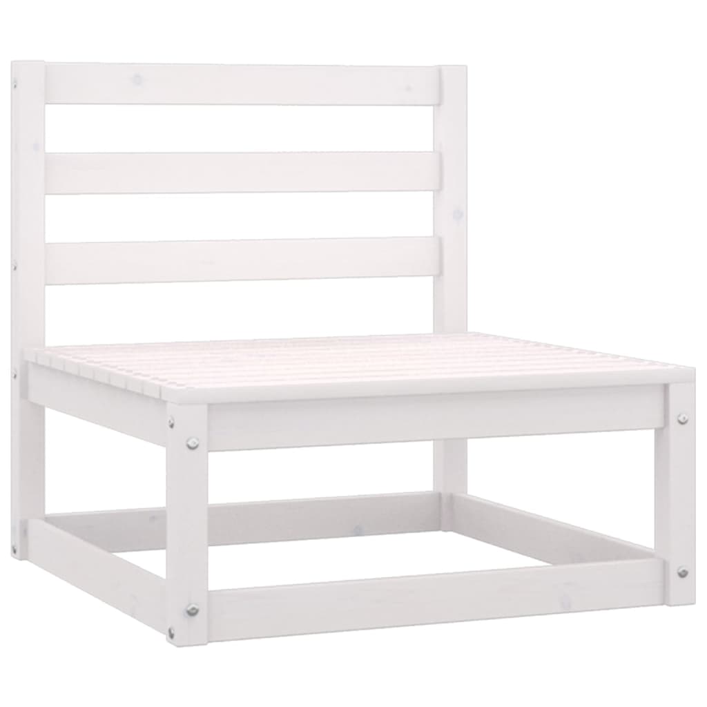 2-delige Loungeset met kussens massief grenenhout wit is nu te koop bij PeponiXL, paradijselijk wonen!