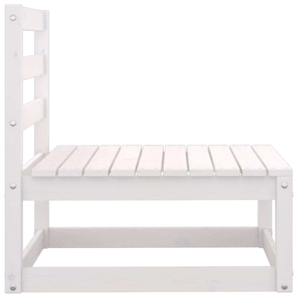 2-delige Loungeset met kussens massief grenenhout wit is nu te koop bij PeponiXL, paradijselijk wonen!