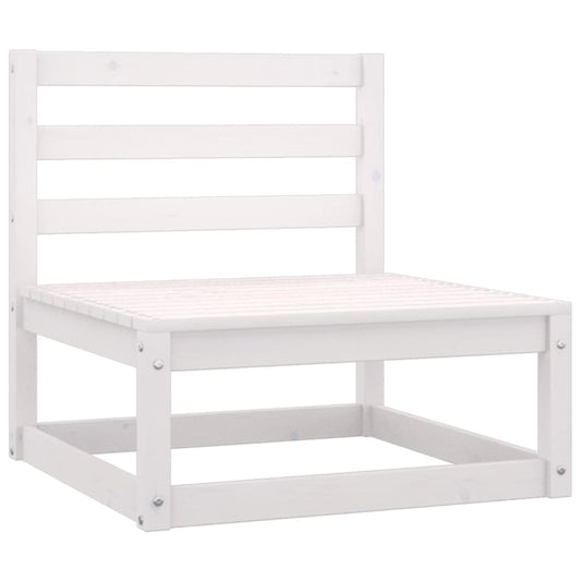 3-delige Loungeset met kussens massief grenenhout wit is nu te koop bij PeponiXL, paradijselijk wonen!