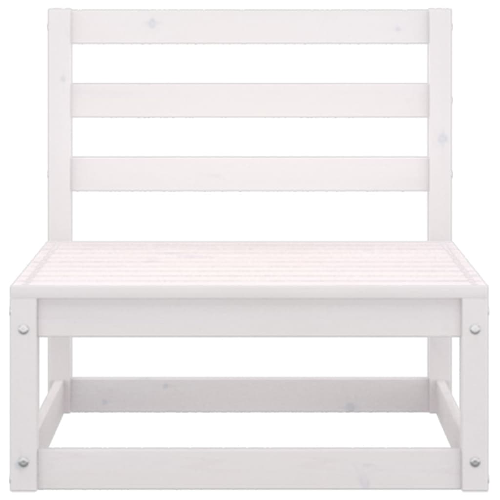 3-delige Loungeset met kussens massief grenenhout wit is nu te koop bij PeponiXL, paradijselijk wonen!