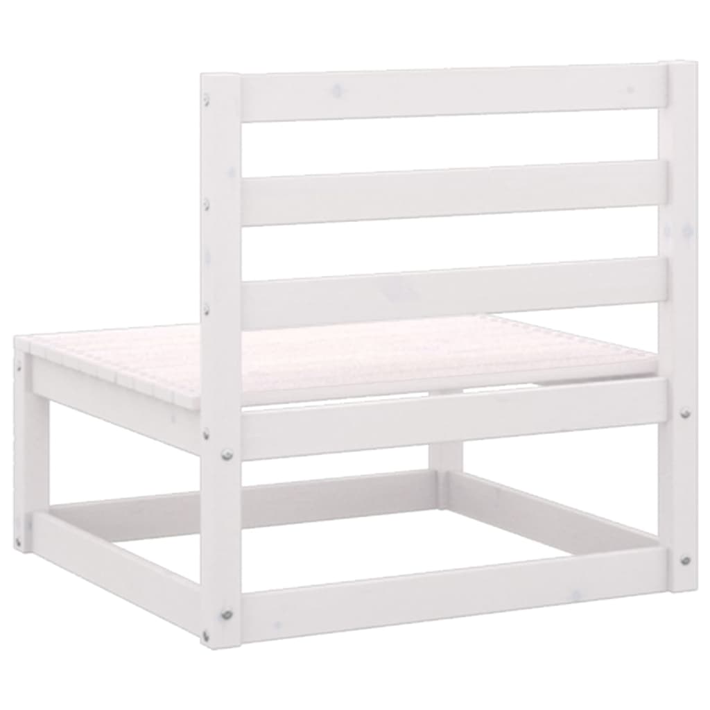 3-delige Loungeset met kussens massief grenenhout wit is nu te koop bij PeponiXL, paradijselijk wonen!